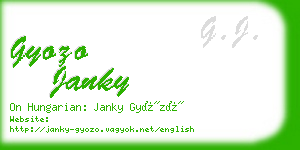 gyozo janky business card